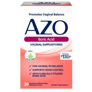 Azo Boric Acid Vaginal Suppositories - 30 ct