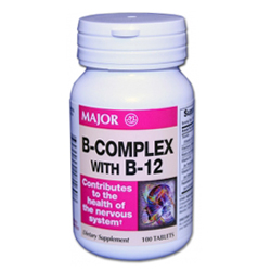 Vitamin B Complex B-12 Tablets 100ct