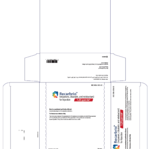 Recarbrio 1.25 GM ( imipenem, cilastatin, and relebactam) SDV - 25/ bx