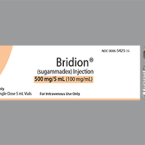 Bridion (sugammadex) 500 mg/5 mL SDV - 10/ pk