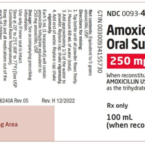 Amoxicillin 250mg/5ml OS 100ml