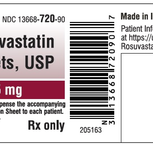 Rosuvastatin Calcium 5mg tablets - 90ct