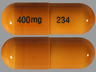 Gabapentin 400mg capsules - 100/btl