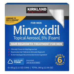 Kirkland Minoxidil Signature Hair Growth Treatment Foam 2.11 oz - 6/count