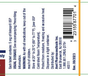Lisinopril 5 mg tablets - 100/ btl