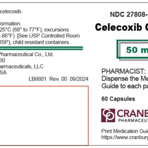 Celecoxib 50mg capsules - 60ct