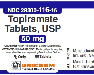 Topiramate 50 mg tablets - 60/btl