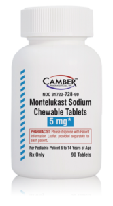 Montelukast 5 mg (Chew) tab - 90/btl