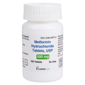Metformin 500 mg Tablets - 100ct