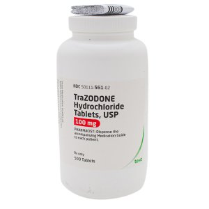 Trazodone HCl 100 mg tablets - 500/btl
