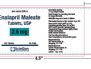 Enalapril Maleate 2.5mg tablets - 100/btl