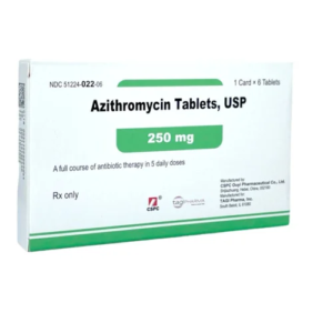 Azithromycin 250mg tabs 6 X 1