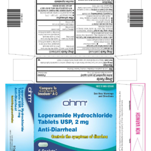 Loperamide 2 mg tablets - 12/ct