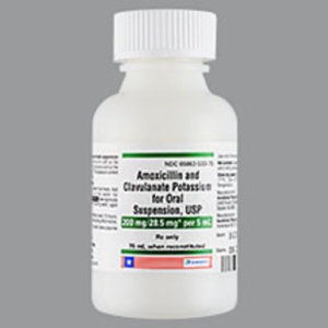 Amoxicillin / Clavulanate Oral Suspension - 200mg/28.5mg per 5mL