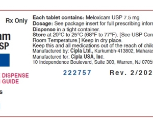 Meloxicam 7.5 mg tablets - 100/ btl