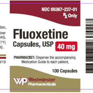 Fluoxetine 40mg caps - 100/btl