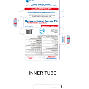 Hydrocortisone 1% Cream - 1 oz