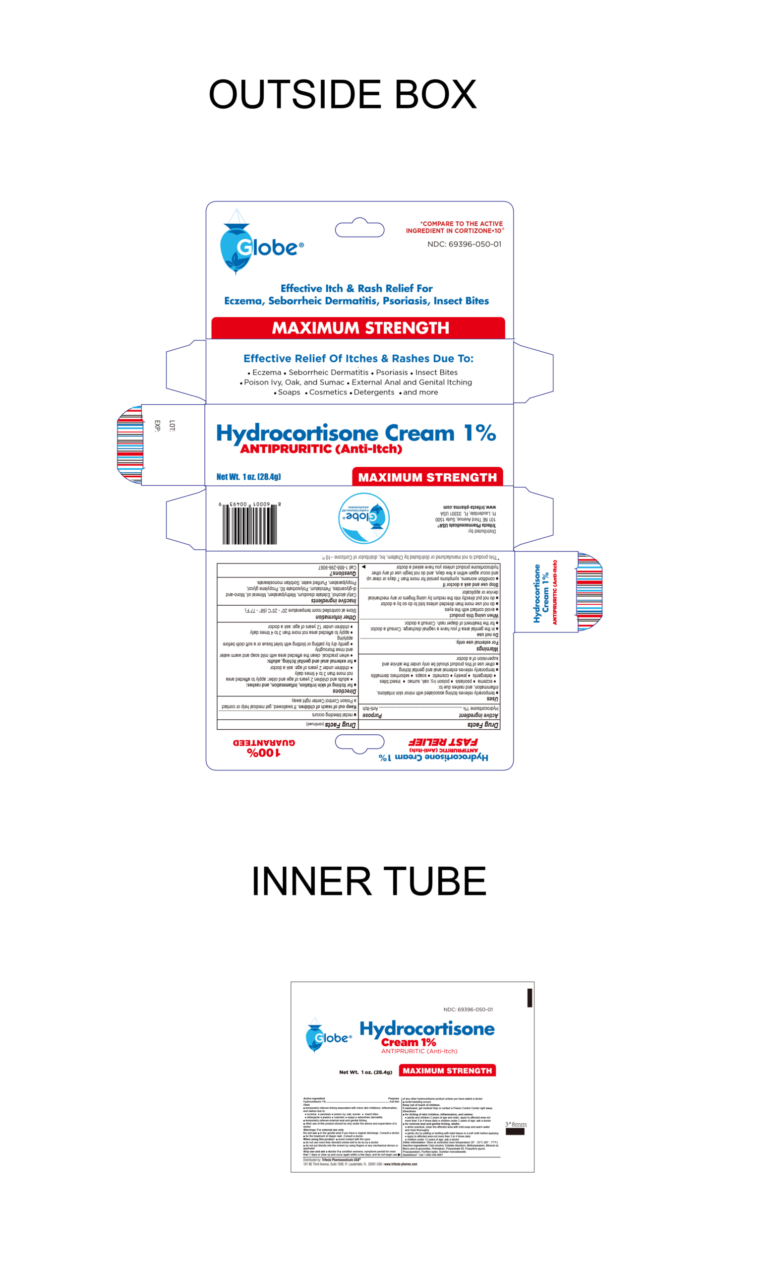Hydrocortisone 1% Cream - 1 oz