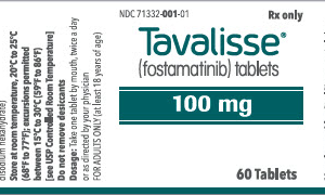 Tavalisse 100 mg tab 60 ct