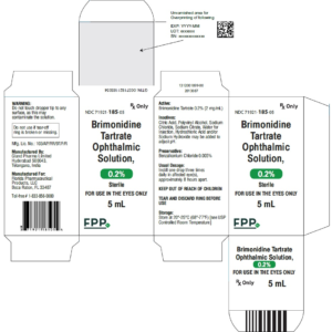 Brimonidine Tartrate 0.2% 5ml Solution