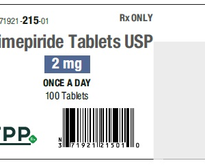 Glimepiride 2mg tablets - 100ct