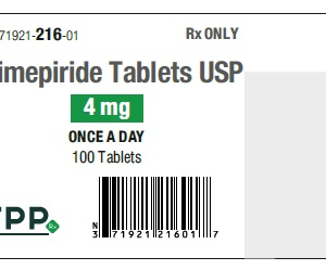 Glimepiride 4 mg tablets - 100/ btl
