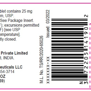 Losartan Potassium 25 mg tablets - 90/btl