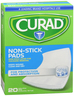 Curad Non-Stick Pads 3"x4" - 20/ct