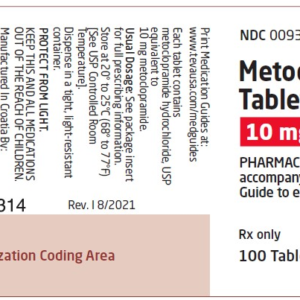 Metoclopramide 10 mg tab - 100/btl