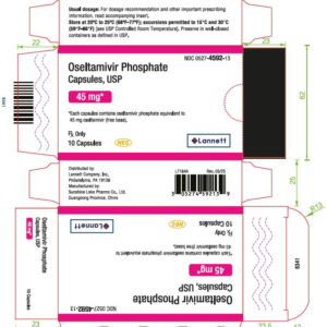 Oseltamivir 45mg capsules - 10ct