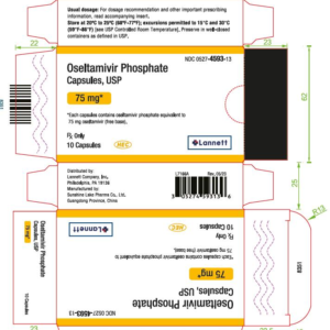 Oseltamivir Phosphate Capsules 75mg - 10ct