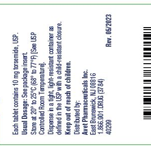 Torsemide 10mg tablets - 100ct