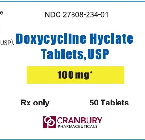 Doxycycline 100 mg tabs - 50 ct