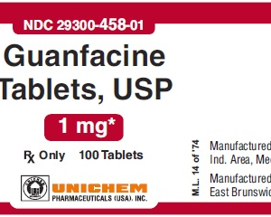 Guanfacine 1mg Tablets - 100ct