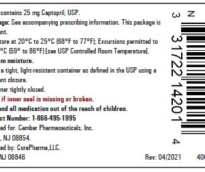 Captopril 25 mg tablets - 100/btl