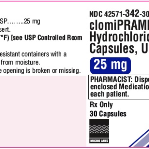 Clomipramine 25 mg capsules - 30ct