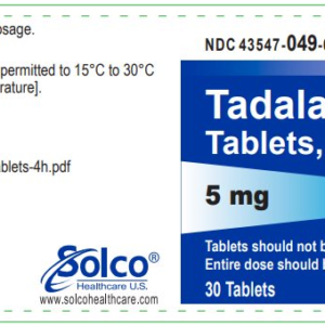 Tadalafil 5 mg tabs - 30/btl