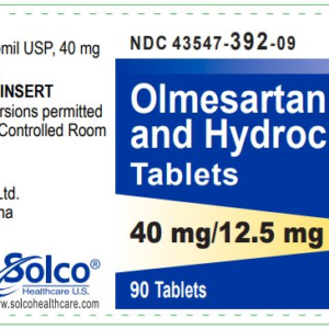 Olmesartan Medoxomil HCTZ 40/12.5mg tabs - 30/ct
