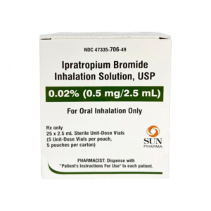Ipratropium .02%-2.5ml IS 25x2.5ml