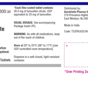 Tamoxifen 20 mg tablets 30 ct