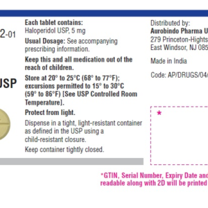 Haloperidol 5 mg tablets - 100/ btl