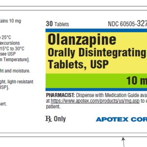 Olanzapine 10 mg  ODT tablets - 30/btl