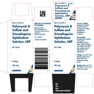 Polymyxin B Sulfate and Trimethoprim Opth. Sol. - 10 mL