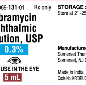 Tobramycin 0.3% Opthalmic Solution - 5 mL