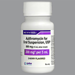 Azithromycin 200 mg/5 ml bottle - 15 ml