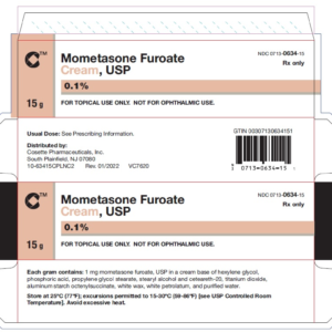 Mometasone Furoate Cream 0.1% - 15g
