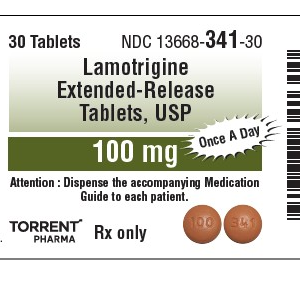 Lamotrigine 100 mg ER tab - 30/ct