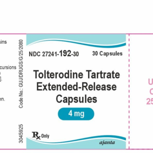 Tolterodine ER 4mg caps - 30/btl