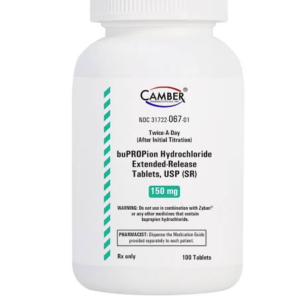 Bupropion HCL 150 mg E-R tablets - 100/btl
