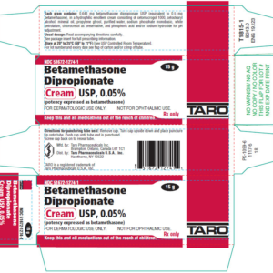 Betamethasone Dipropionate 0.05% Cream - 15g